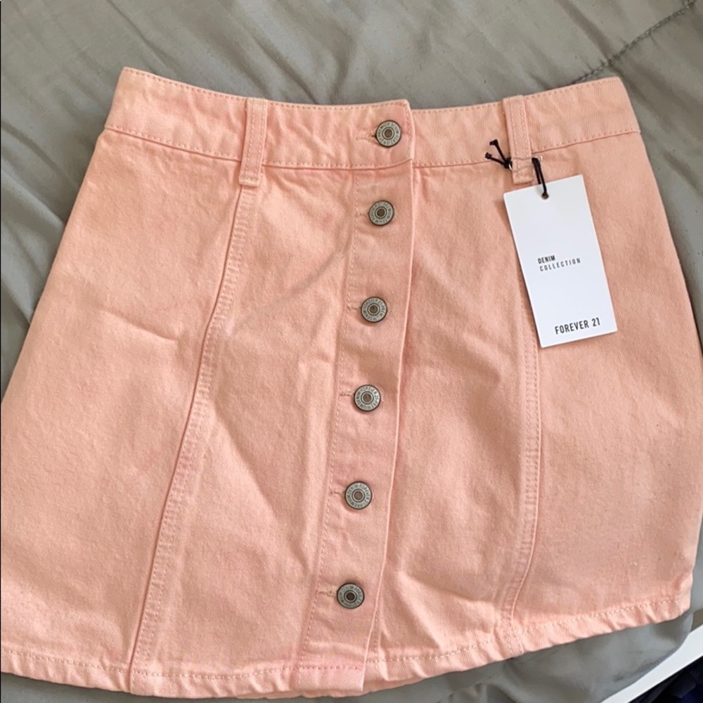 Cute Light Pink buttoned down Skirt